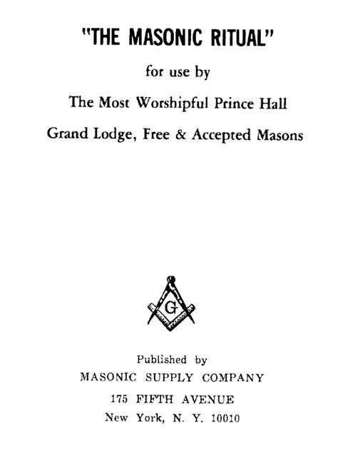 The ancient mysteries of Egypt from which Masonry draws a great deal of its rituals originated at the tower of Babel emphasis added. . Masonic ritual pdf
